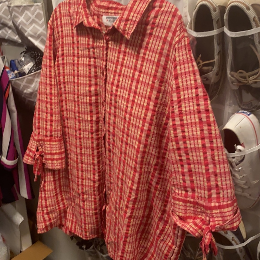 Woman’s 3x button up Blouse *Euc - Picture 6 of 6